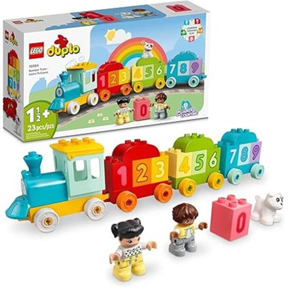 My First Number Train Toy with Bricks for Learning Numbers - Picture 7 of 7